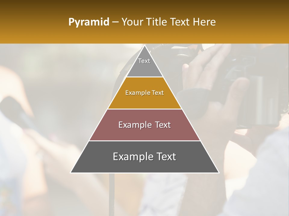 A Person Holding A Camera Up To Take A Picture PowerPoint Template