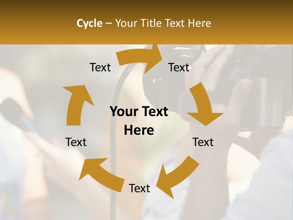 A Person Holding A Camera Up To Take A Picture PowerPoint Template