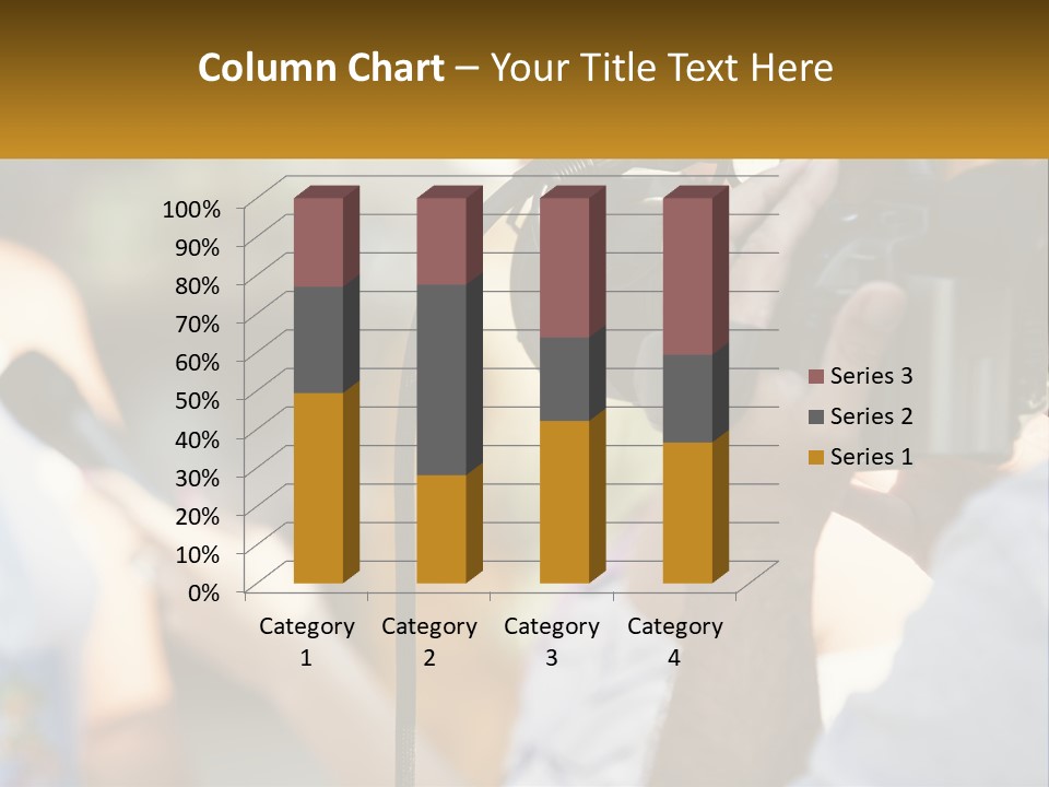 A Person Holding A Camera Up To Take A Picture PowerPoint Template
