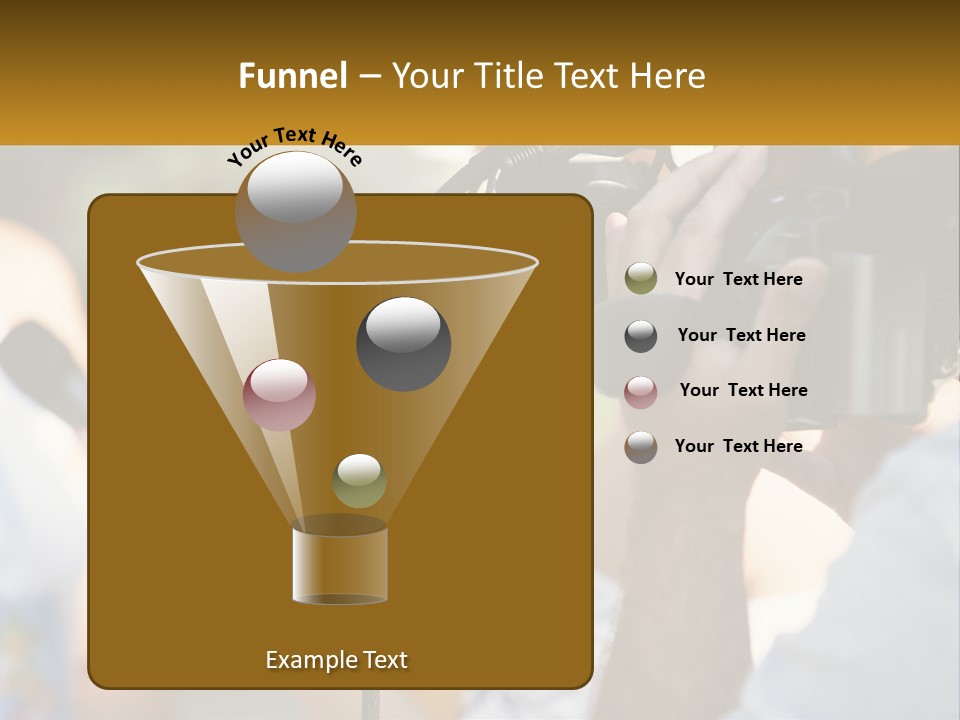 A Person Holding A Camera Up To Take A Picture PowerPoint Template
