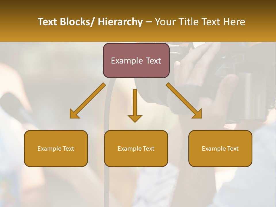 A Person Holding A Camera Up To Take A Picture PowerPoint Template