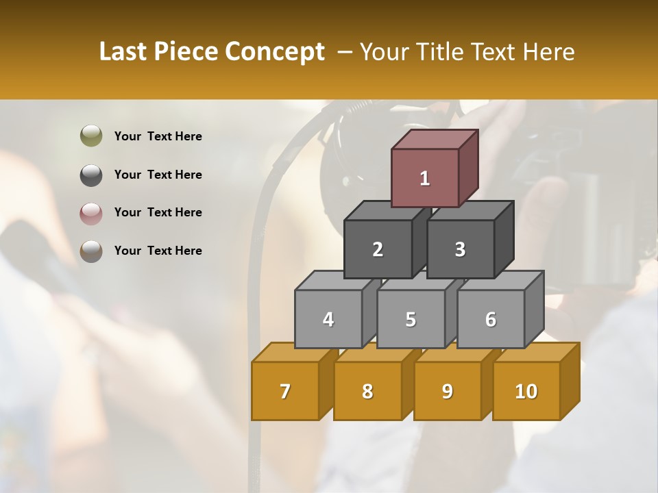 A Person Holding A Camera Up To Take A Picture PowerPoint Template