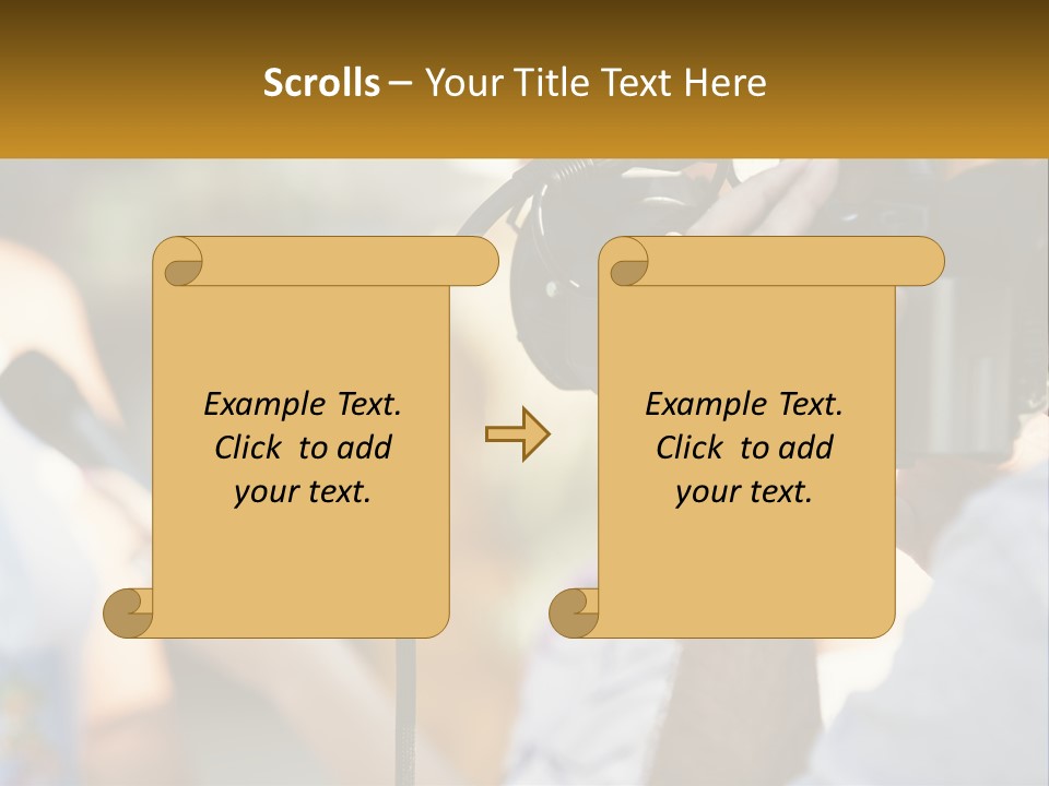 A Person Holding A Camera Up To Take A Picture PowerPoint Template