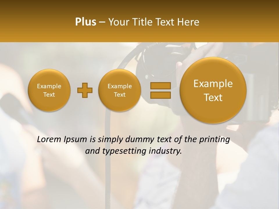 A Person Holding A Camera Up To Take A Picture PowerPoint Template
