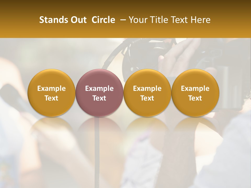 A Person Holding A Camera Up To Take A Picture PowerPoint Template