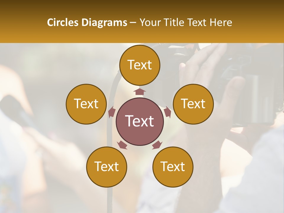 A Person Holding A Camera Up To Take A Picture PowerPoint Template