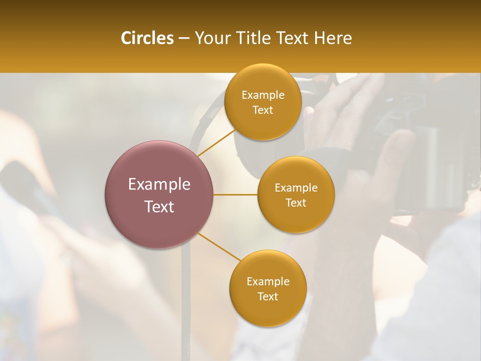 A Person Holding A Camera Up To Take A Picture PowerPoint Template