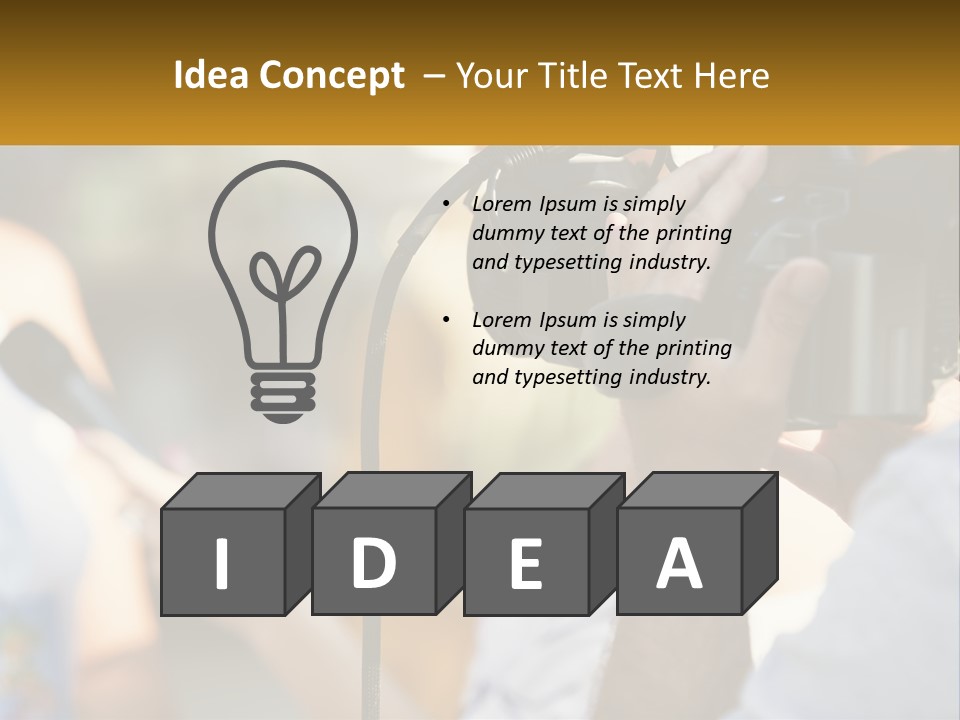 A Person Holding A Camera Up To Take A Picture PowerPoint Template