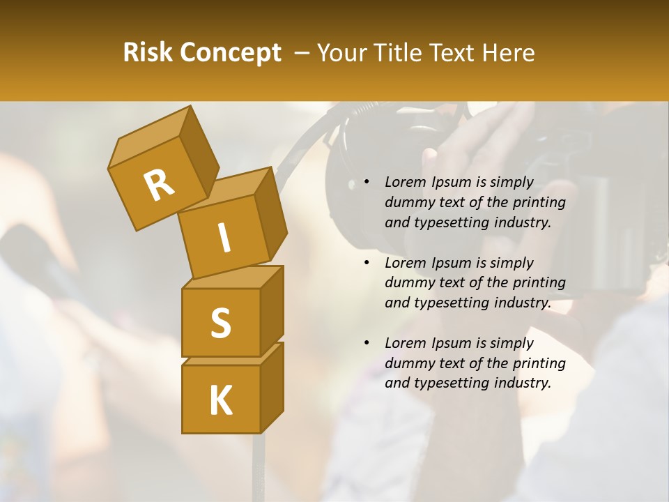 A Person Holding A Camera Up To Take A Picture PowerPoint Template