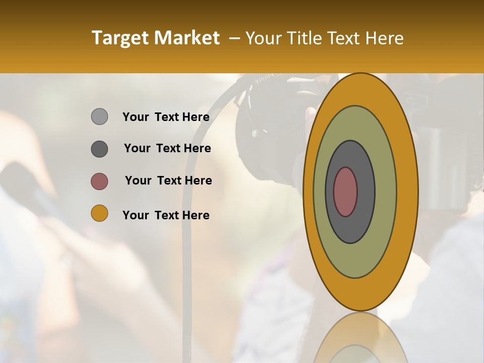 A Person Holding A Camera Up To Take A Picture PowerPoint Template