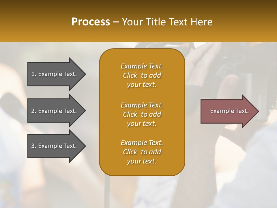 A Person Holding A Camera Up To Take A Picture PowerPoint Template
