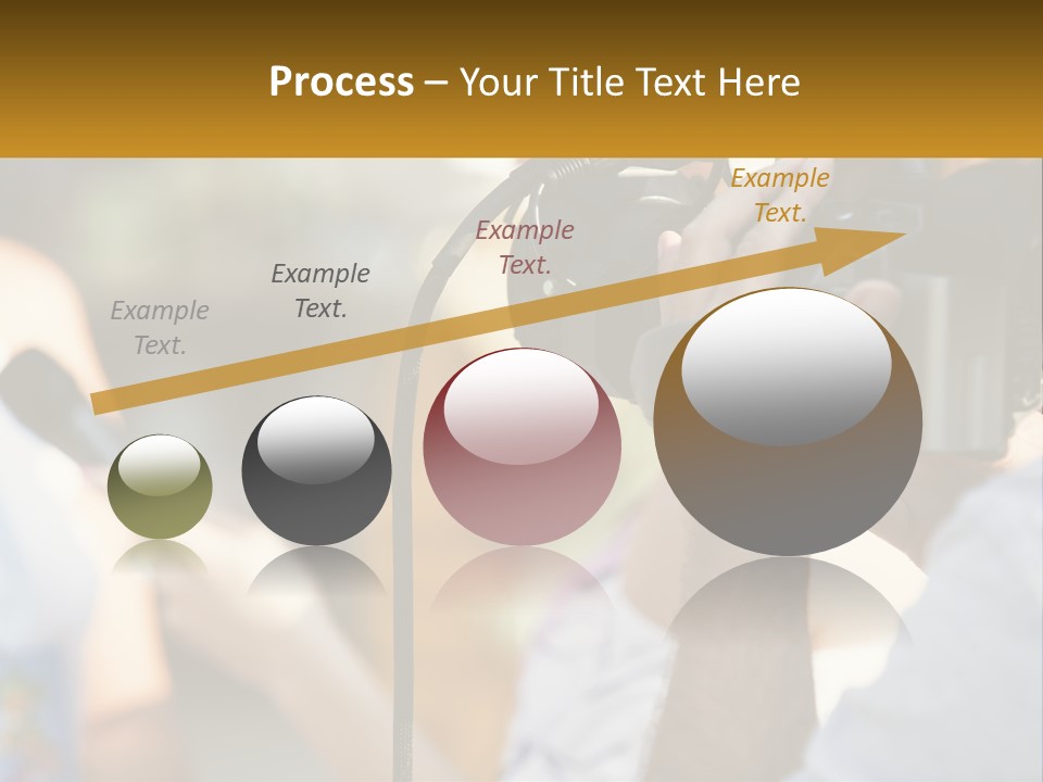 A Person Holding A Camera Up To Take A Picture PowerPoint Template