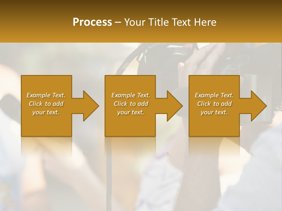A Person Holding A Camera Up To Take A Picture PowerPoint Template