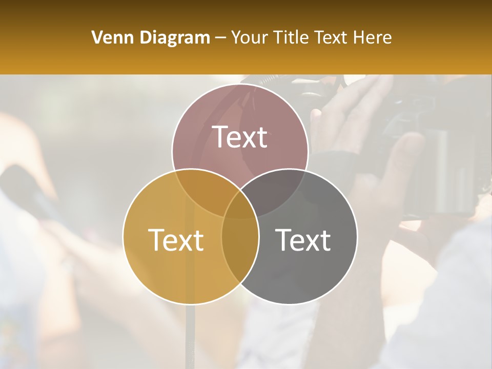 A Person Holding A Camera Up To Take A Picture PowerPoint Template