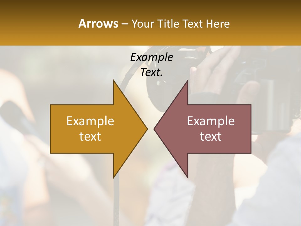 A Person Holding A Camera Up To Take A Picture PowerPoint Template
