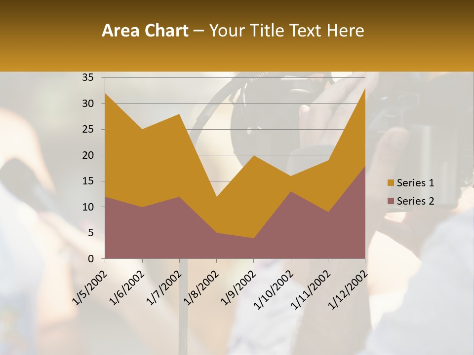 A Person Holding A Camera Up To Take A Picture PowerPoint Template