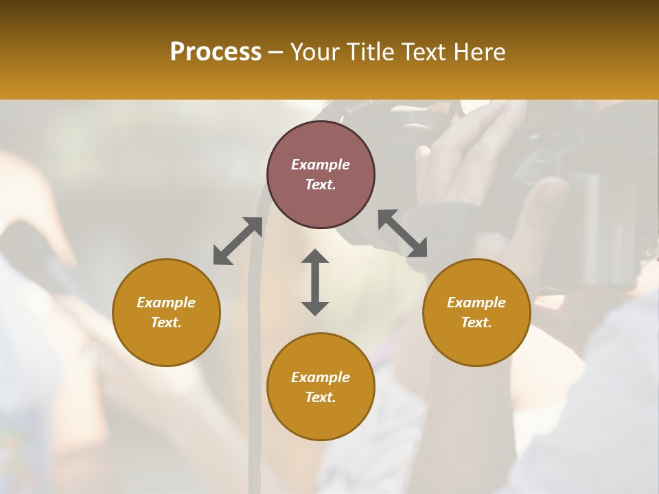 A Person Holding A Camera Up To Take A Picture PowerPoint Template