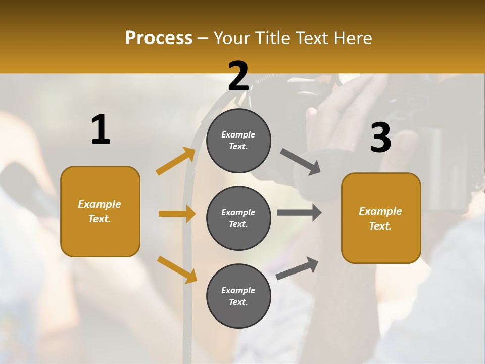 A Person Holding A Camera Up To Take A Picture PowerPoint Template