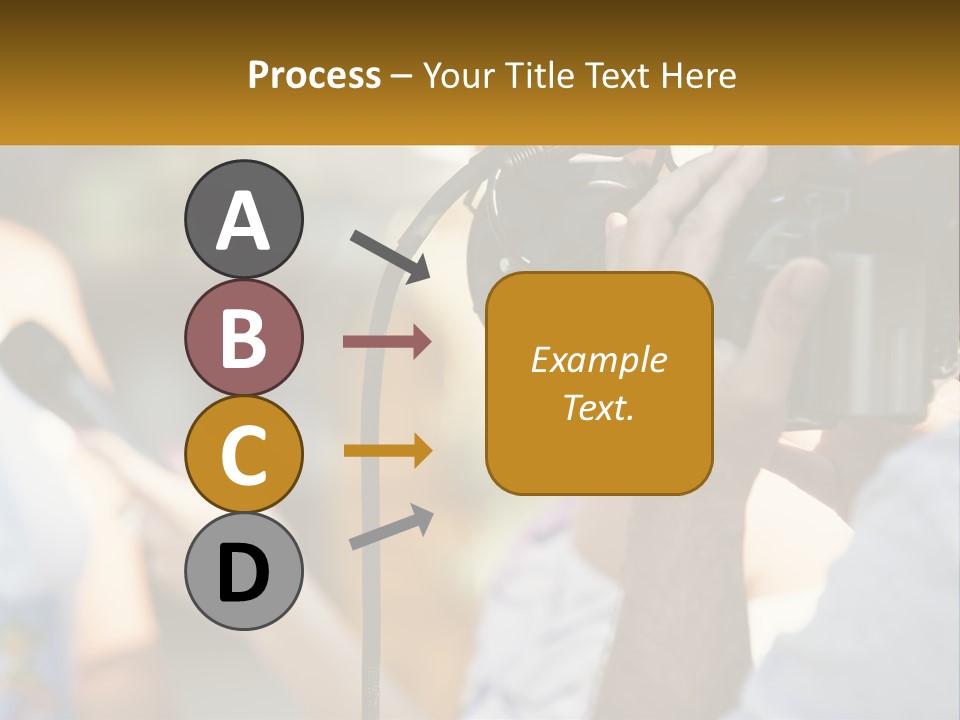 A Person Holding A Camera Up To Take A Picture PowerPoint Template