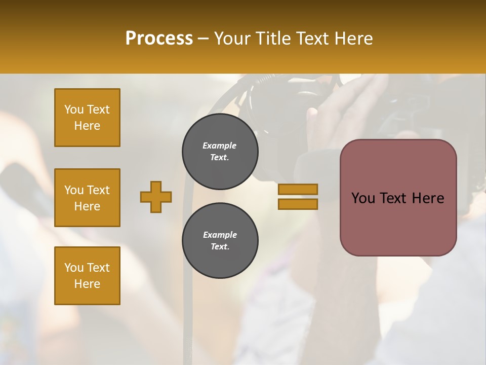 A Person Holding A Camera Up To Take A Picture PowerPoint Template