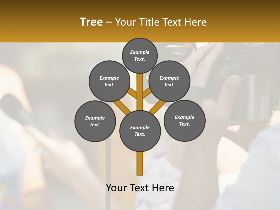 A Person Holding A Camera Up To Take A Picture PowerPoint Template