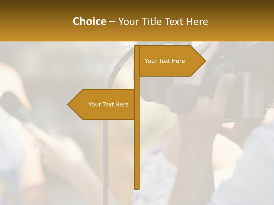 A Person Holding A Camera Up To Take A Picture PowerPoint Template