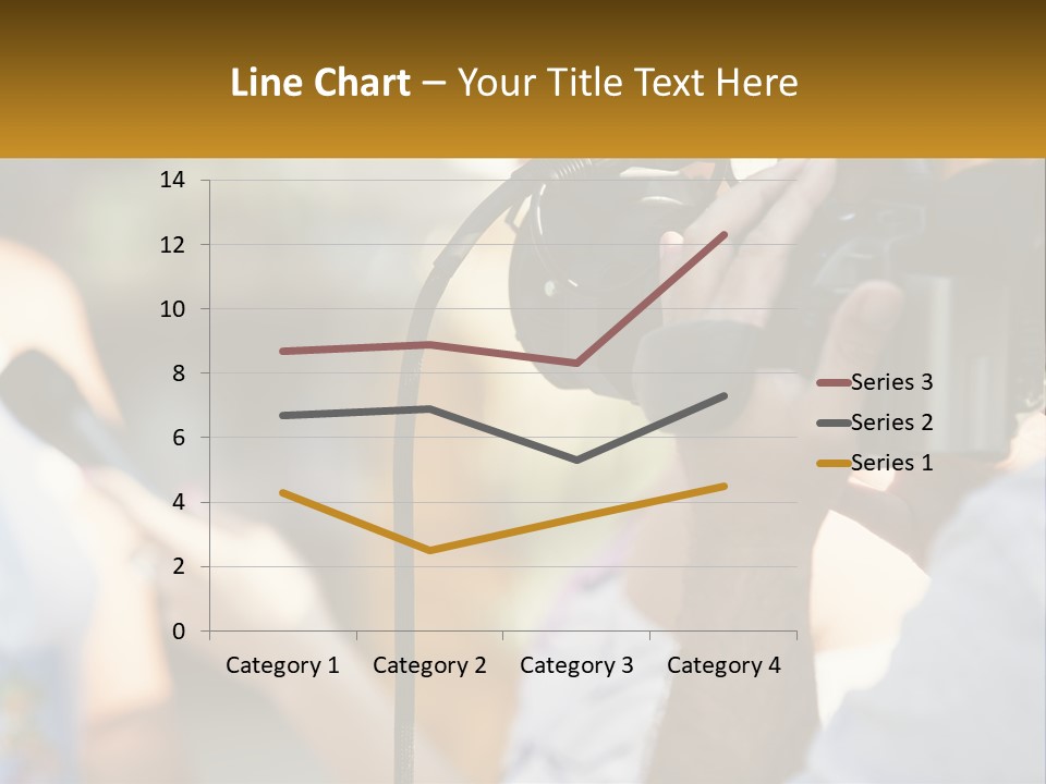 A Person Holding A Camera Up To Take A Picture PowerPoint Template