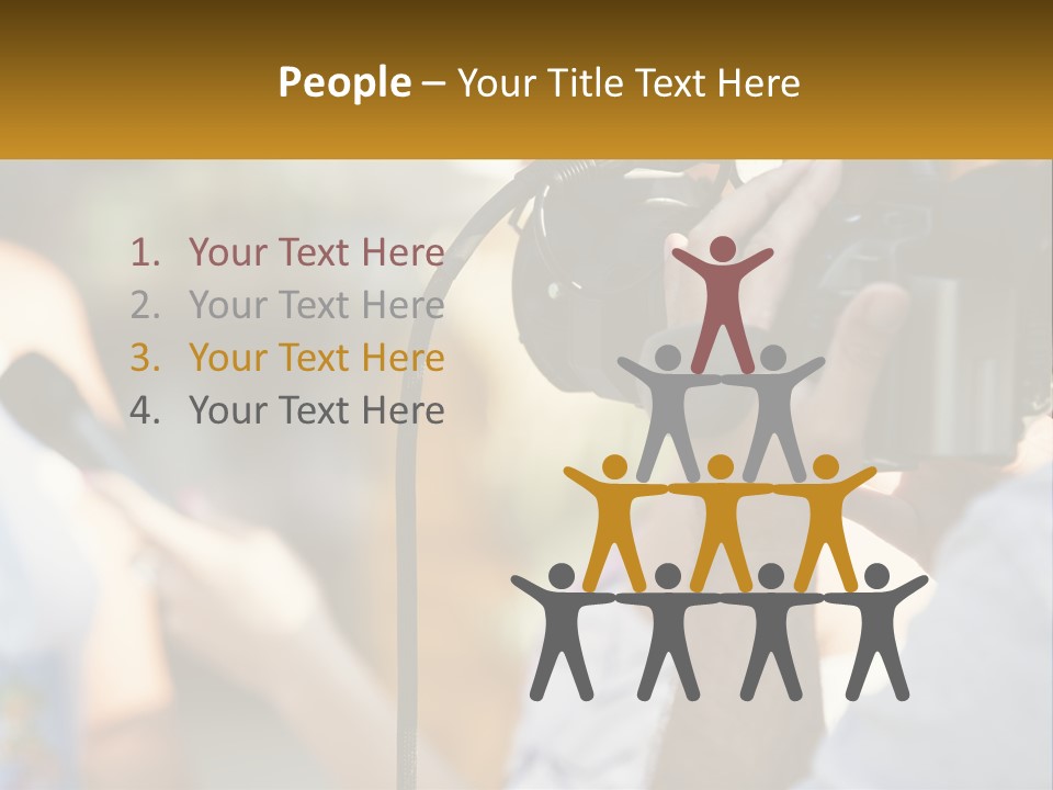 A Person Holding A Camera Up To Take A Picture PowerPoint Template