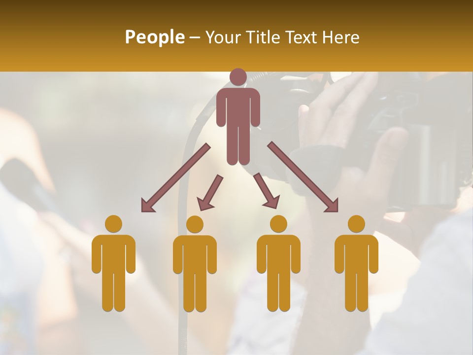 A Person Holding A Camera Up To Take A Picture PowerPoint Template