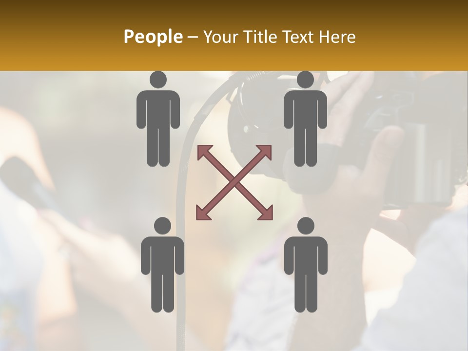 A Person Holding A Camera Up To Take A Picture PowerPoint Template