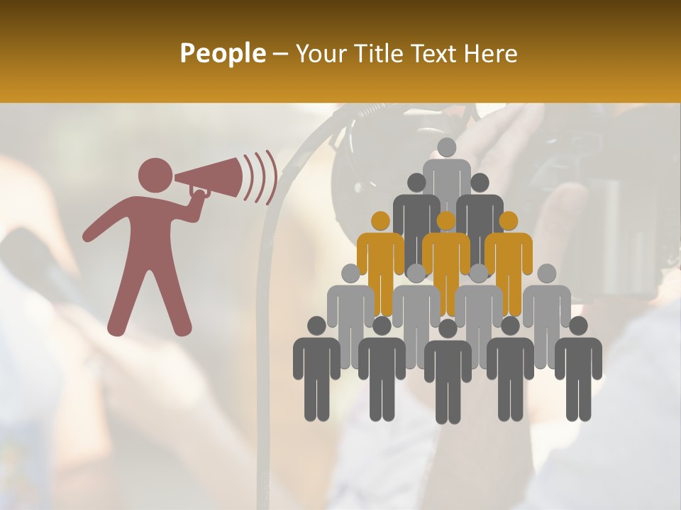 A Person Holding A Camera Up To Take A Picture PowerPoint Template