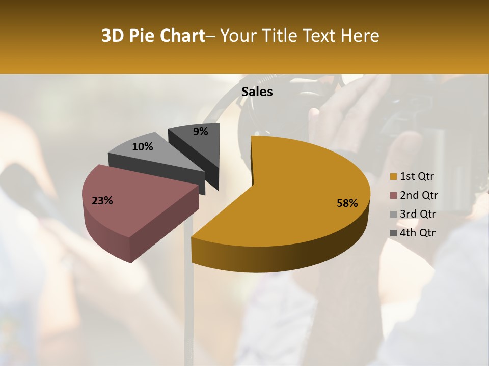 A Person Holding A Camera Up To Take A Picture PowerPoint Template