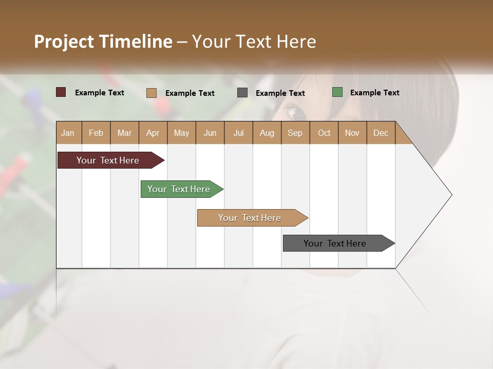 A Young Boy Standing In Front Of A Soccer Field PowerPoint Template