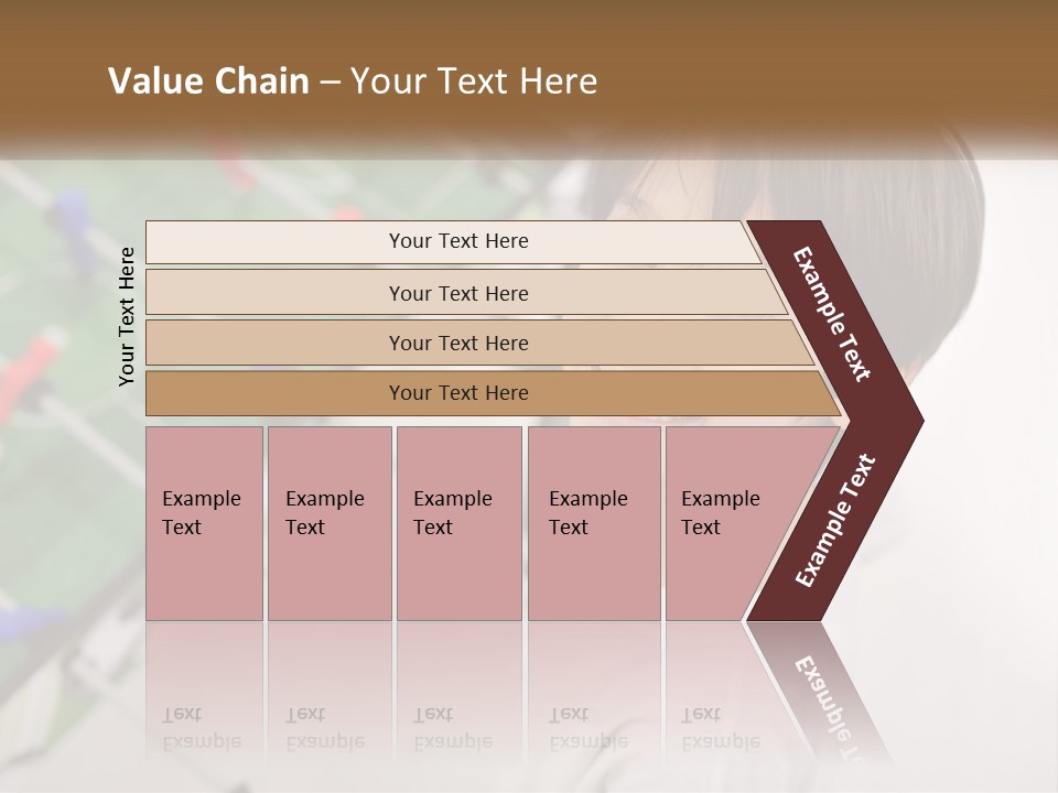 A Young Boy Standing In Front Of A Soccer Field PowerPoint Template