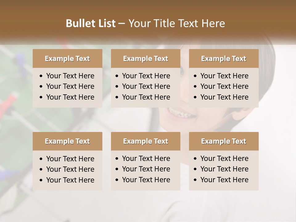 A Young Boy Standing In Front Of A Soccer Field PowerPoint Template