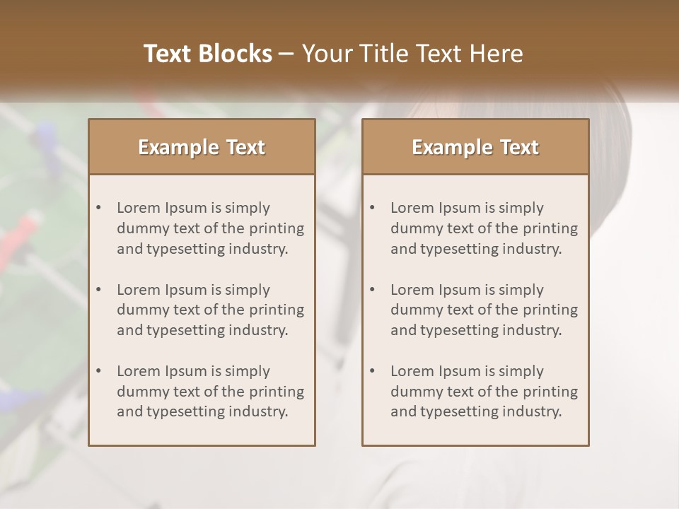 A Young Boy Standing In Front Of A Soccer Field PowerPoint Template