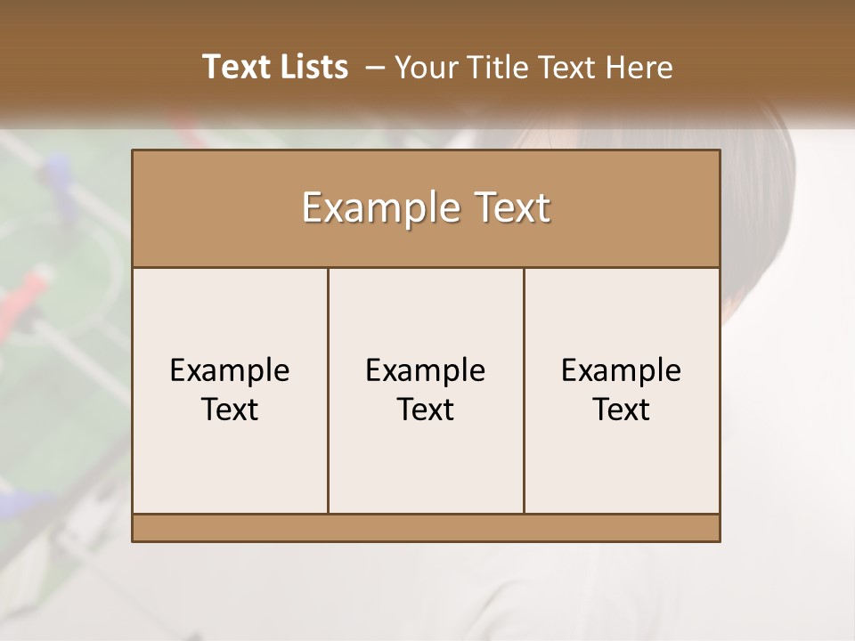 A Young Boy Standing In Front Of A Soccer Field PowerPoint Template