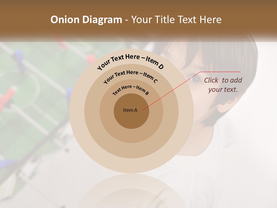 A Young Boy Standing In Front Of A Soccer Field PowerPoint Template