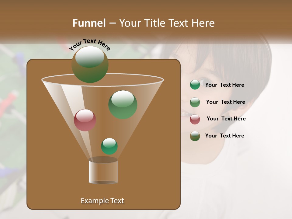A Young Boy Standing In Front Of A Soccer Field PowerPoint Template