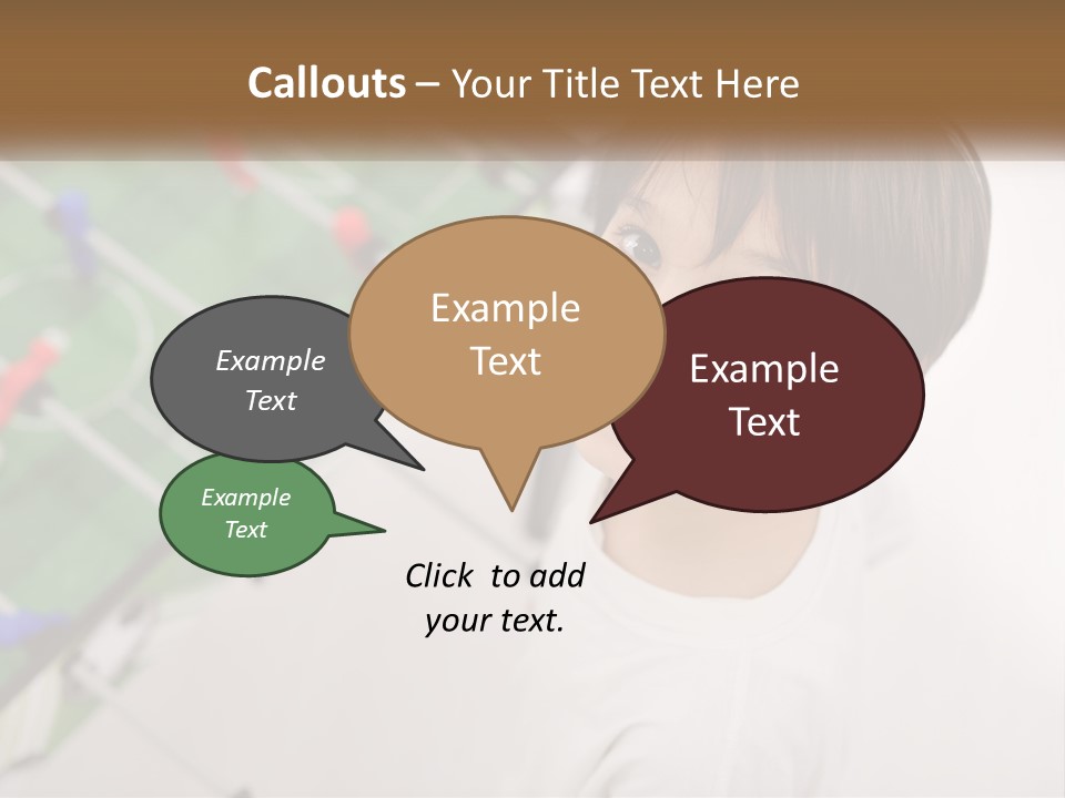 A Young Boy Standing In Front Of A Soccer Field PowerPoint Template