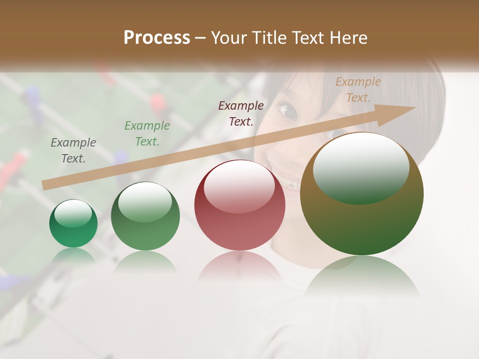 A Young Boy Standing In Front Of A Soccer Field PowerPoint Template