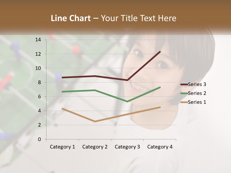 A Young Boy Standing In Front Of A Soccer Field PowerPoint Template