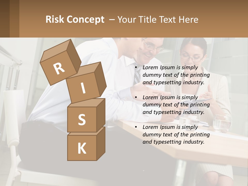 A Man And Woman Sitting At A Table With A Tablet PowerPoint Template