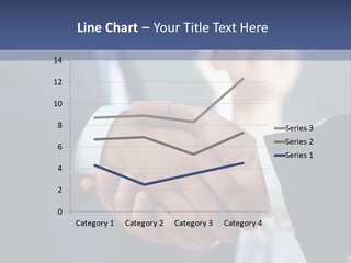 Two Men Shaking Hands In Front Of A Group Of People PowerPoint Template