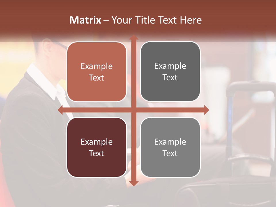 A Woman Sitting In A Chair Using A Tablet Computer PowerPoint Template