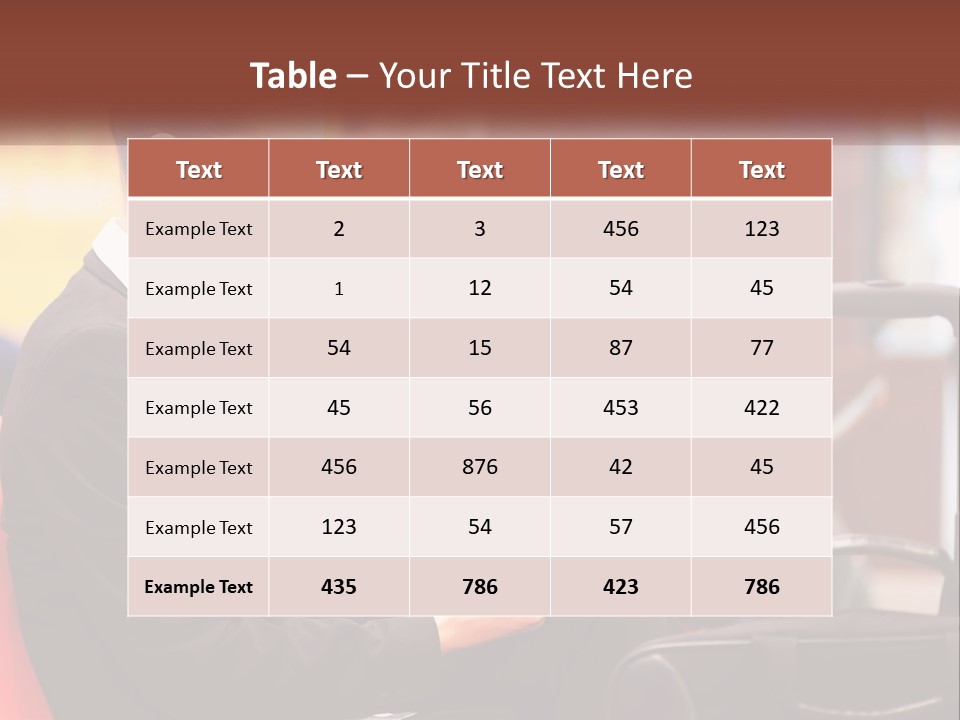 A Woman Sitting In A Chair Using A Tablet Computer PowerPoint Template