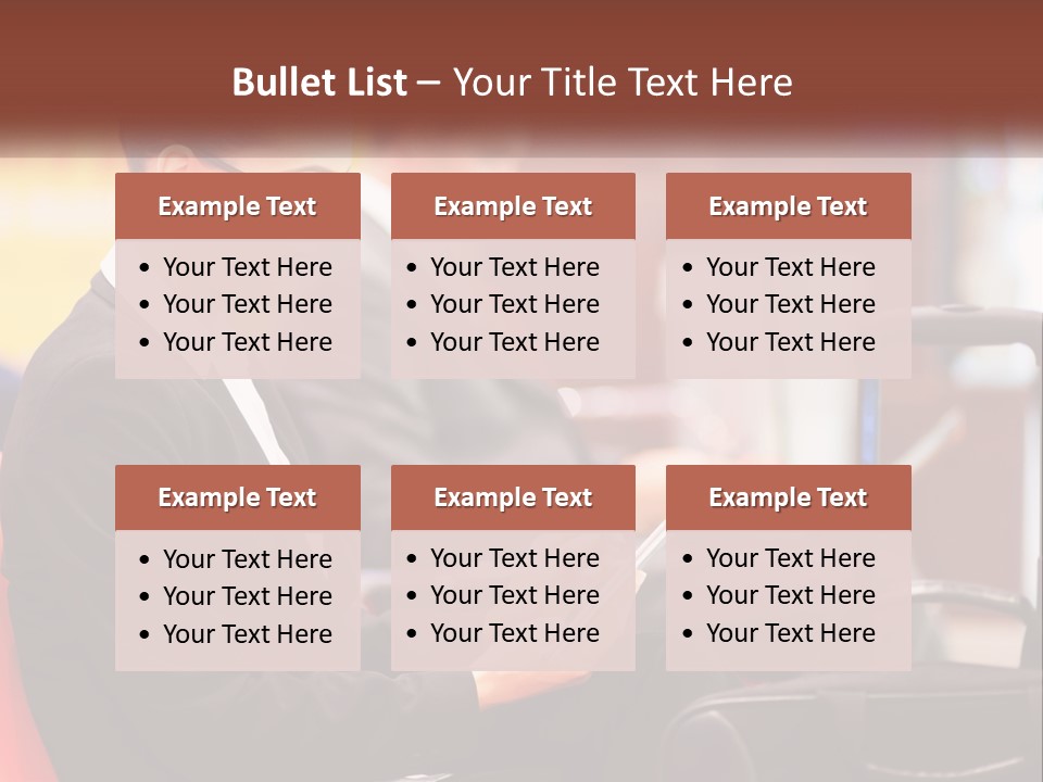 A Woman Sitting In A Chair Using A Tablet Computer PowerPoint Template