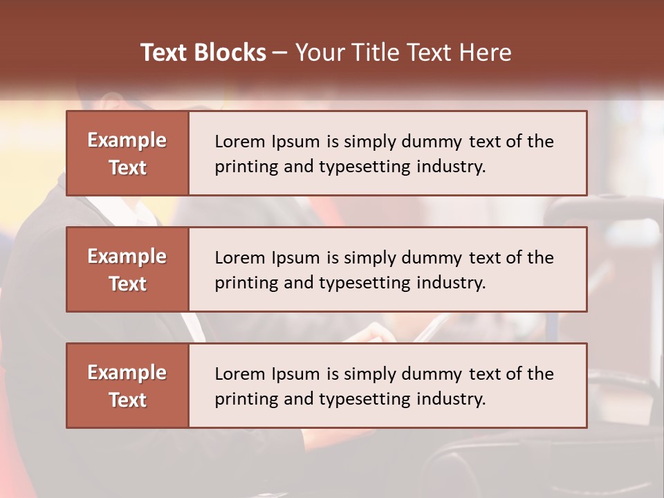 A Woman Sitting In A Chair Using A Tablet Computer PowerPoint Template
