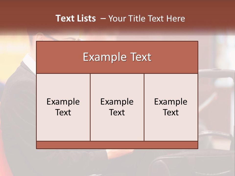 A Woman Sitting In A Chair Using A Tablet Computer PowerPoint Template