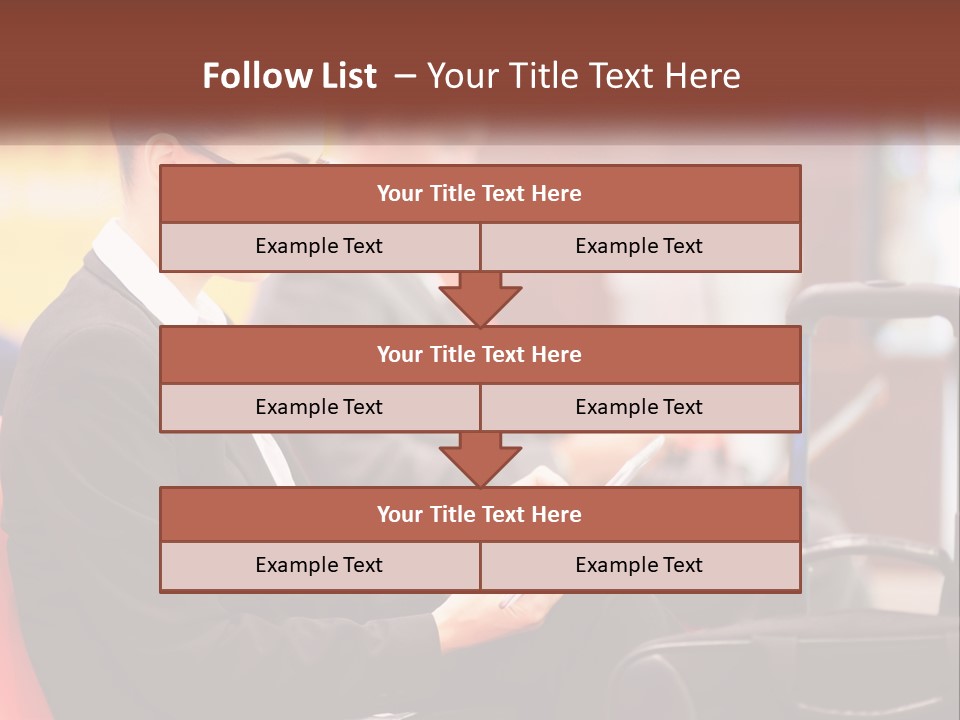 A Woman Sitting In A Chair Using A Tablet Computer PowerPoint Template